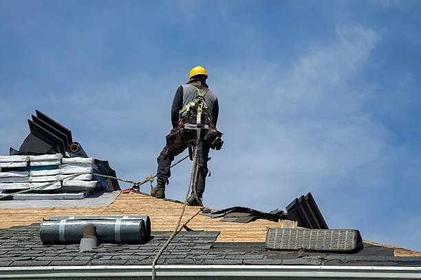 Professional Roof Replacement technician working in De Soto, IA
